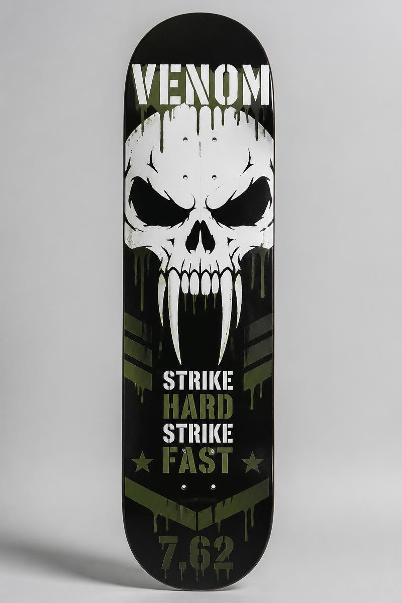 Venom Stencil 7.62 skateboard deck