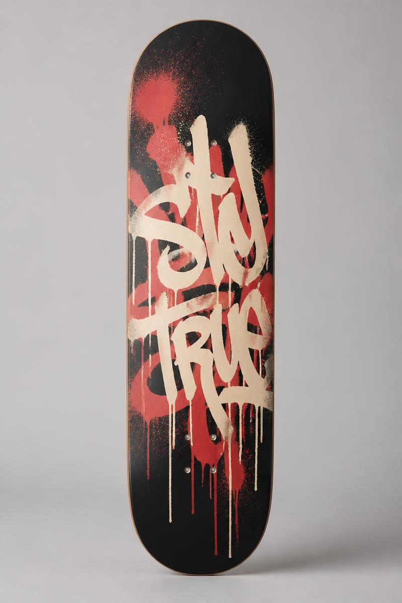 Stay True Script skateboard deck